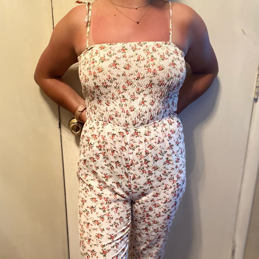 Forever21 Floral Jumpsuit